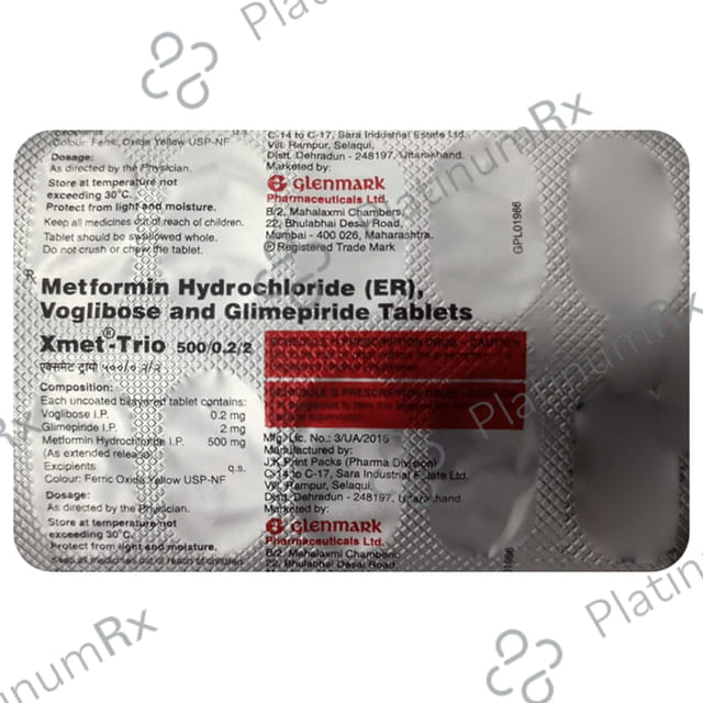 Xmet Trio 2mg Tablet ER 10s