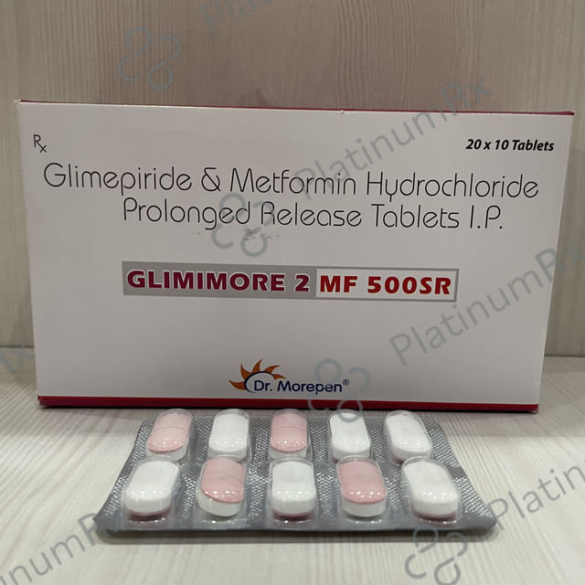 Glimimore MF 2mg/500mg Tablet SR 10s