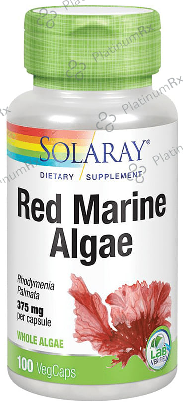 Solaray Red Marine Algae 375mg Vegcap