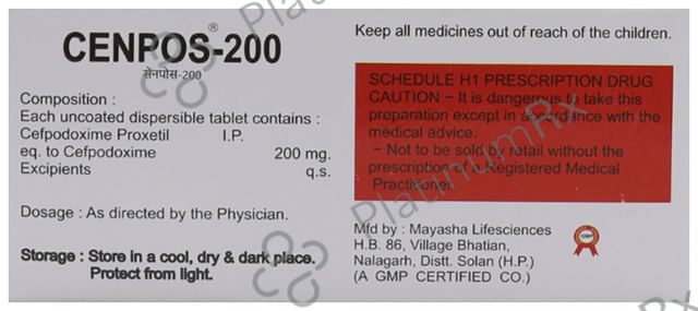 Cenpos 200mg Tablet 10s