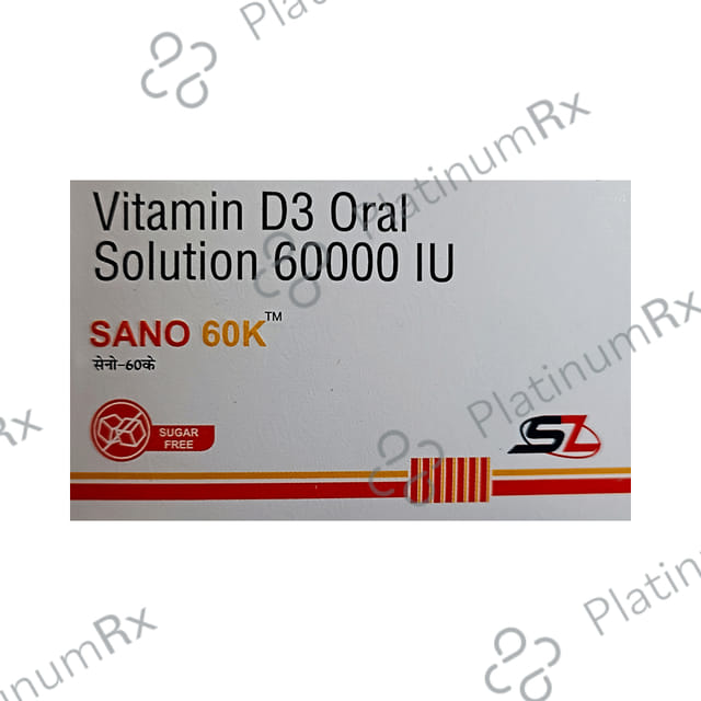 Sano 60000IU Sugar Free Oral Solution 5ml