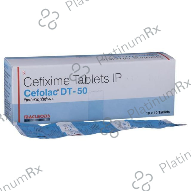 Cefolac DT 50mg Tablet 10s
