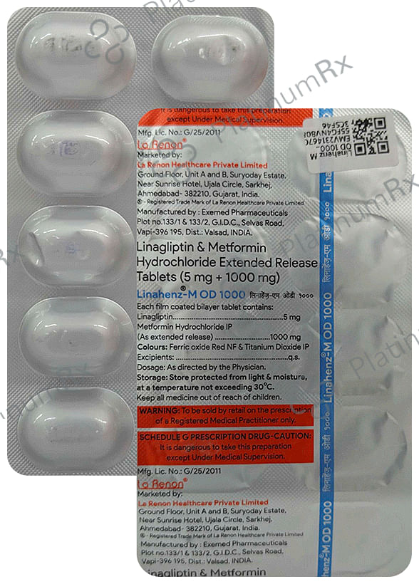 Linahenz M OD ER 5/1000mg Tablet 10s