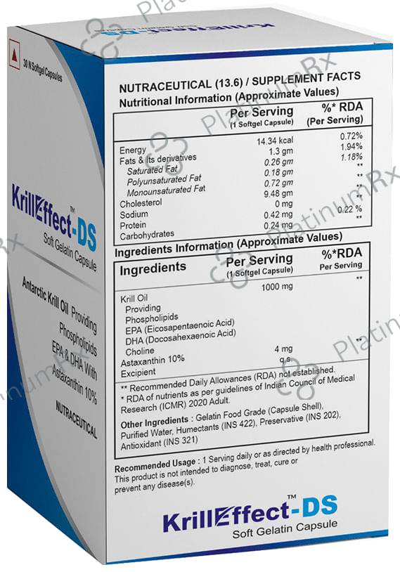 Krill Effect DS Soft Gelatin Capsule