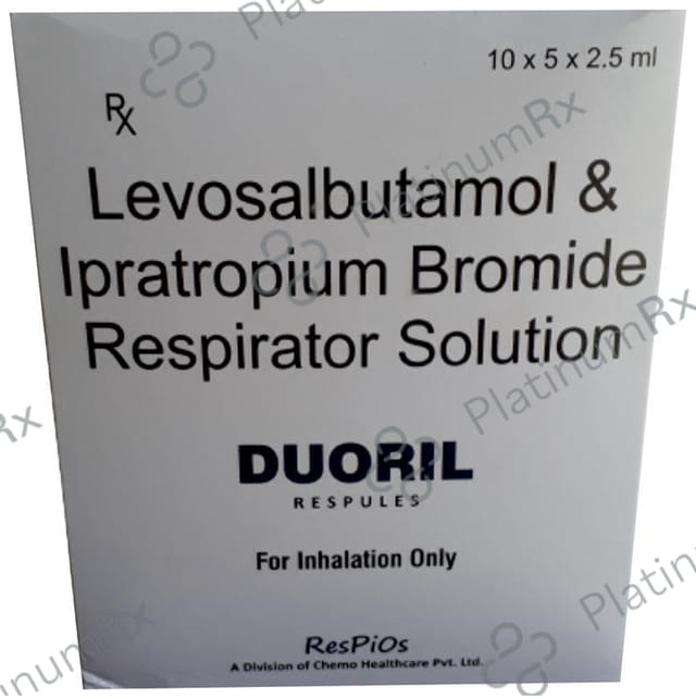 Duoril 1.25/500mcg Respules 5X2.5ml