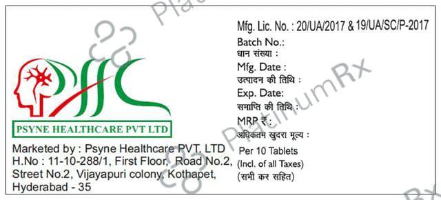 Psynolol 20mg Tablet 10s