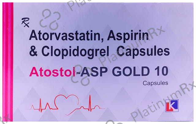 Atostol ASP Gold 10/75/75mg Capsule 10s