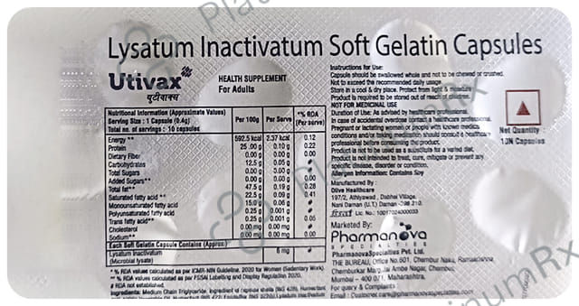 Utivax Soft Gelatin Capsule 10s