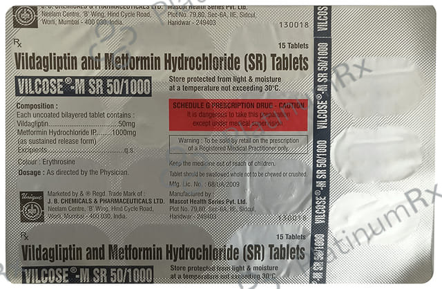 Vilcose-M SR 50/1000 Tablet