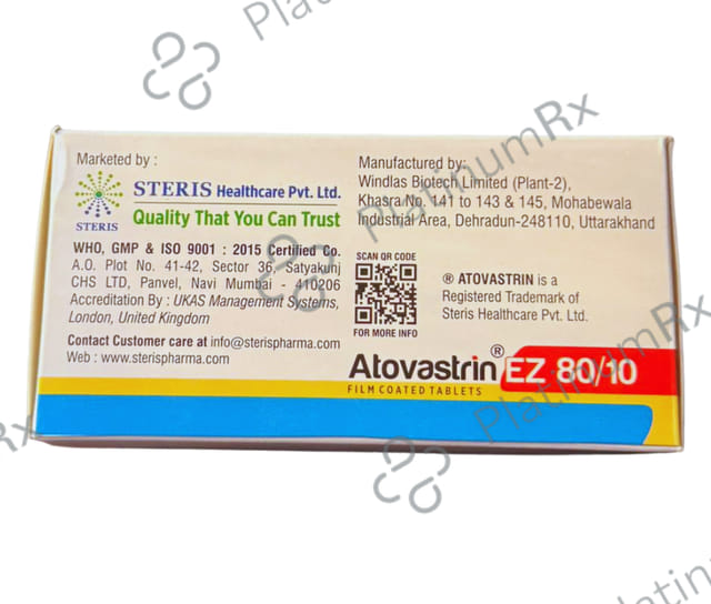 Atovastrin EZ 80/10 Tablet 15s