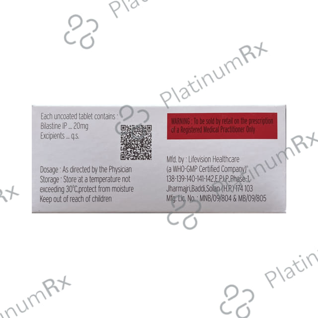 Bilastay 20mg Tablet 10s