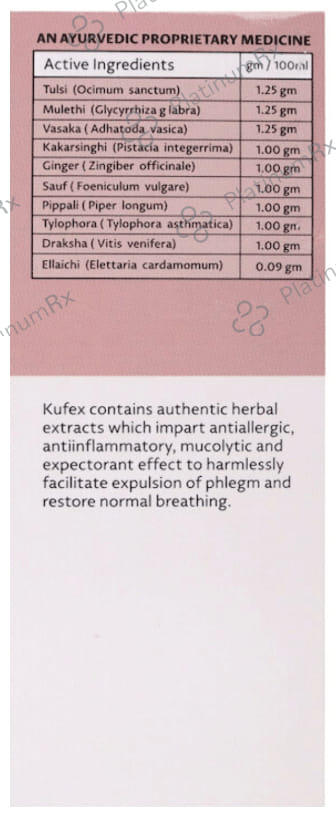 PHL Kufex Herbal Cough Expectorant Syrup
