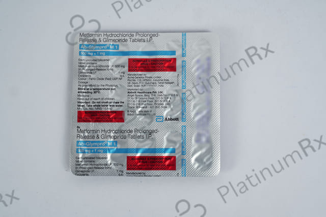 AB Glymprd M 1/500mg Tablet SR 15s