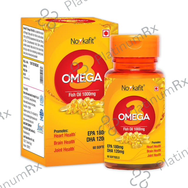Novkafit Omega 3 Fish Oil 1000mg Softgels