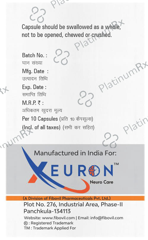 Pregaxuro D 75/20mg Capsule DR 10s