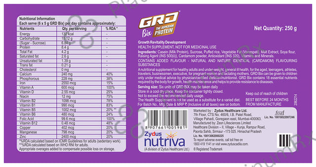 GRD Bix The Superior Protein for Immunity - Flavour Diskette Mix Seasoning