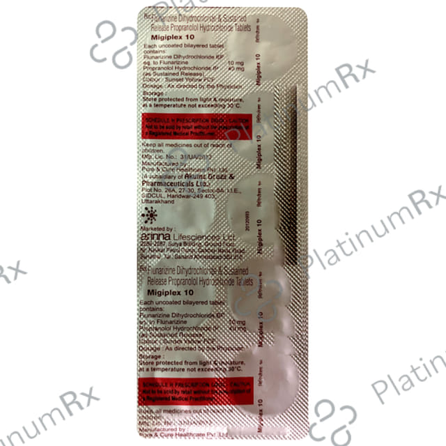 Migiplex 40mg/10mg Tablet