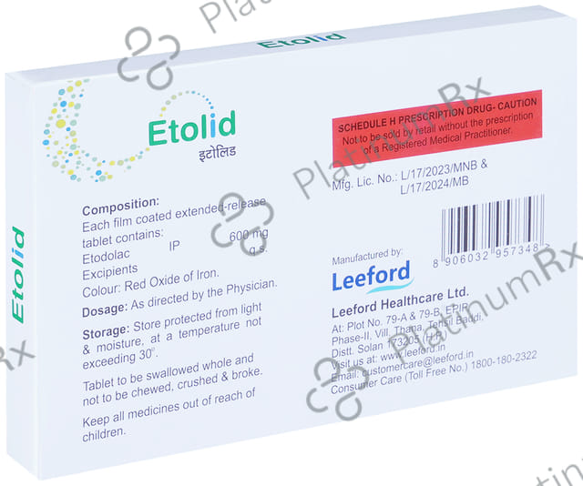 Etolid 600mg Tablet ER 10s