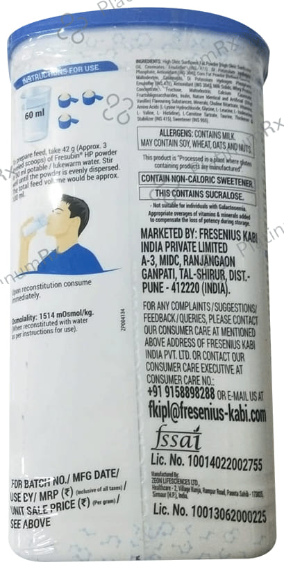 Fresubin HP Vanilla Flavour Powder 400gm