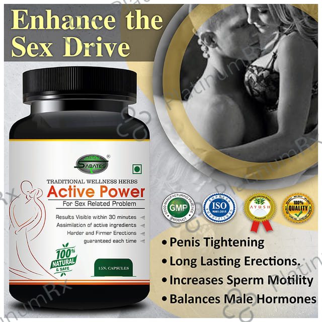 Sabates Active Power for Male Performance Capsule 15 capsules