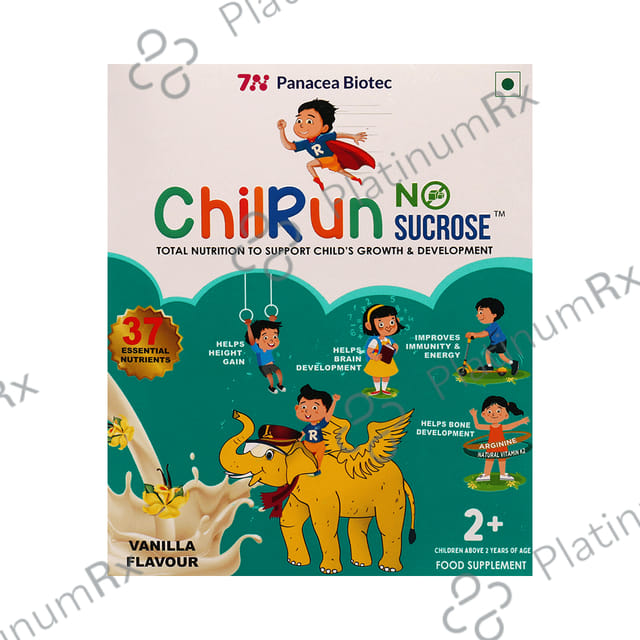 Chilrun No Sucrose 2+ Health and Nutrition Drink For Children’s Growth and Development Vanilla 200 gm