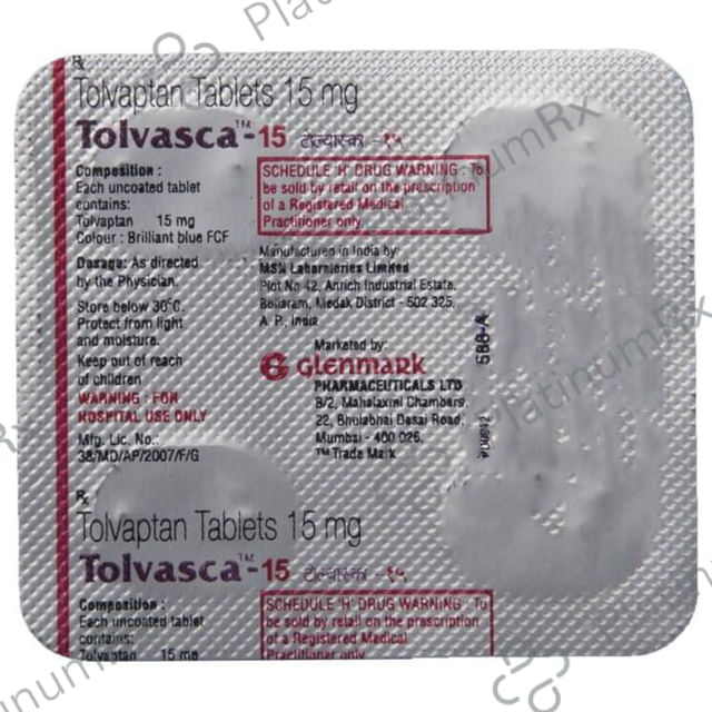 Tolvasca 15mg Tablet 4s