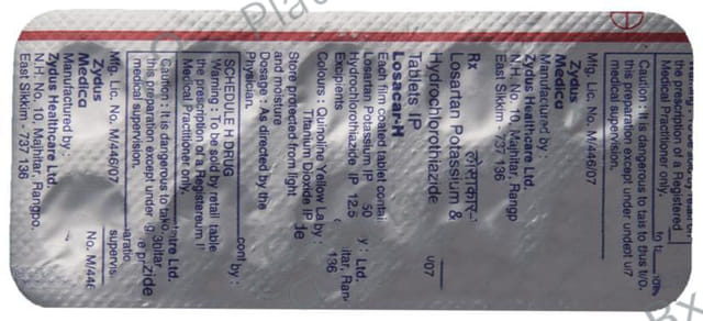 Losacar H 12.5/50mg Tablet 10s