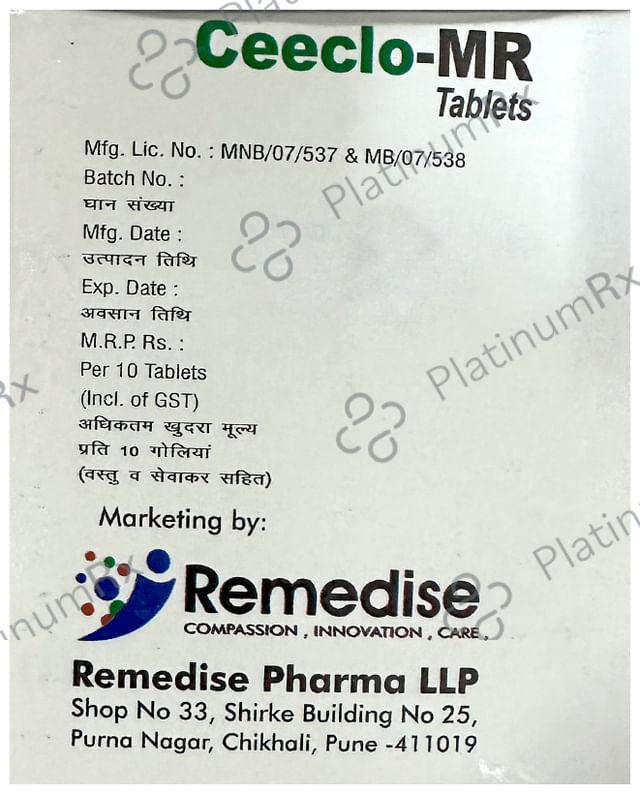 Ceeclo MR Tablet 10s