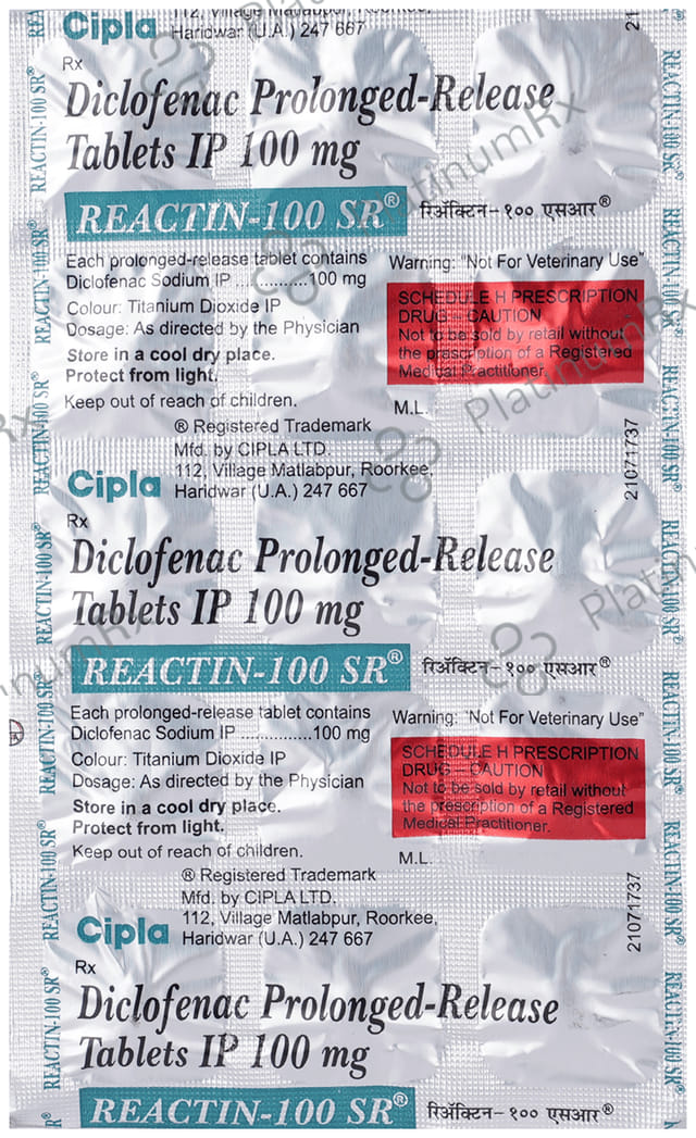 Reactin 100mg SR Tablet 15s