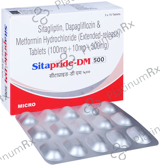 Sitapride DM 10/500/100mg Tablet 15s