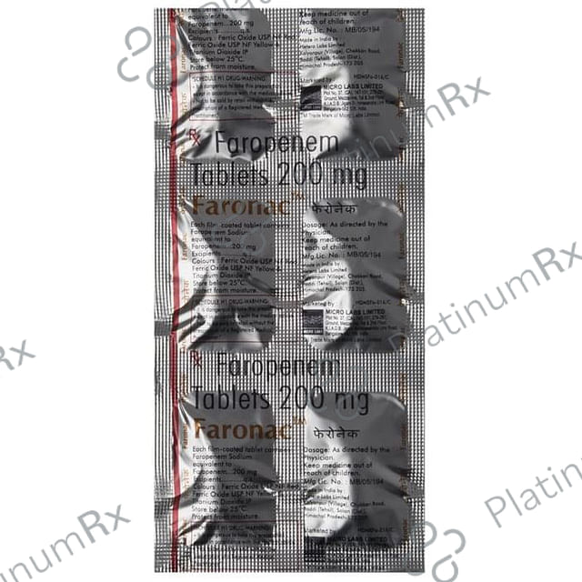 Faronac 200mg Tablet 6s