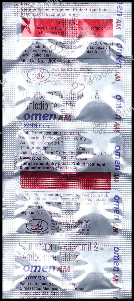 Omen AM 5/20mg Tablet 10s