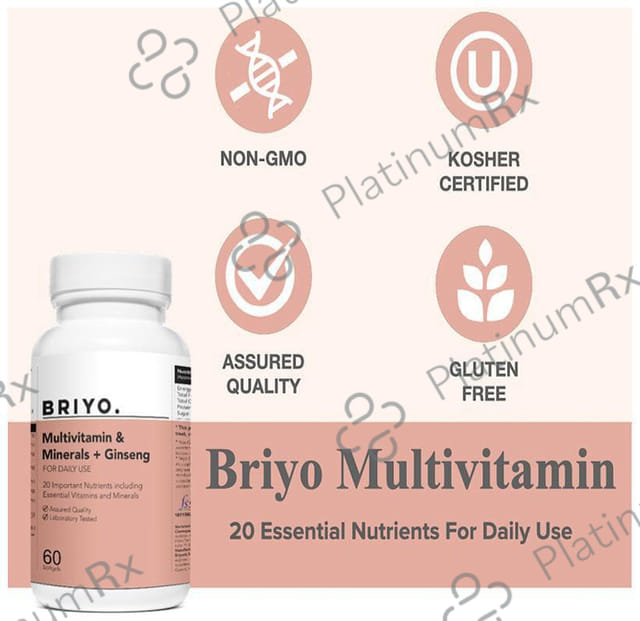 Briyo Multivitamin & Minerals with Ginseng Softgel Capsule
