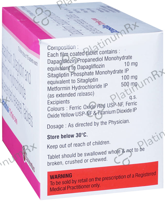Zensita Trio 10/500/100mg Tablet ER 15s