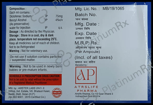 AFNK AQ 75mg Injection 1ml