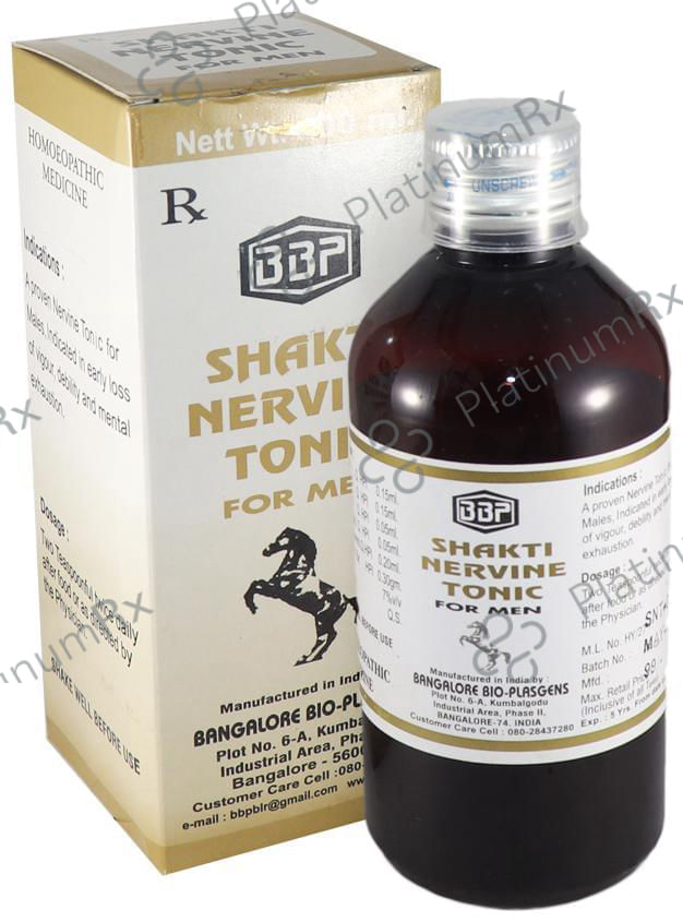 Bangalore Bio-Plasgens Shakti Nervine Tonic For Men