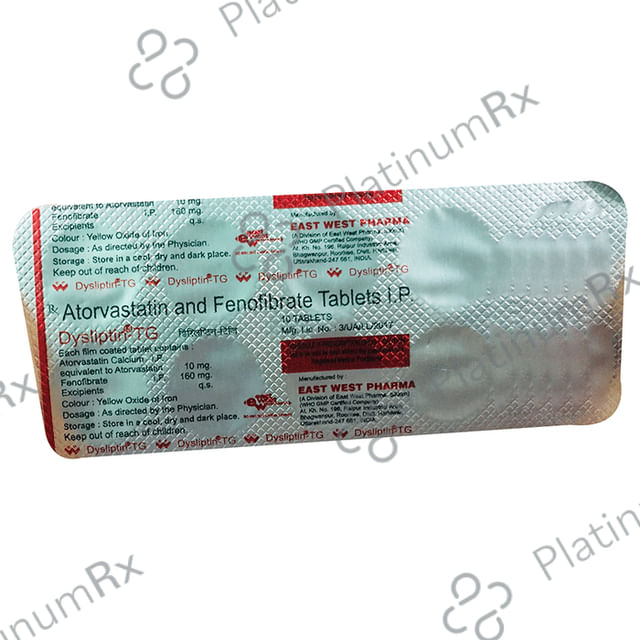 Dysliptin TG 10/160mg Tablet 10s
