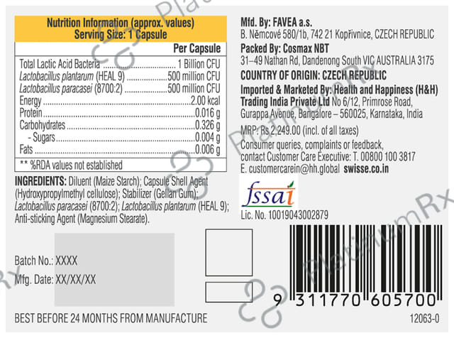 Swisse Ultibiotic Daily Immune Probiotic Capsule