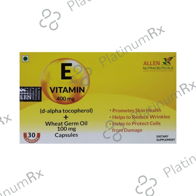 Allen Nutraceutical Vitamin E + WheatGerm Oil Capsule 30s