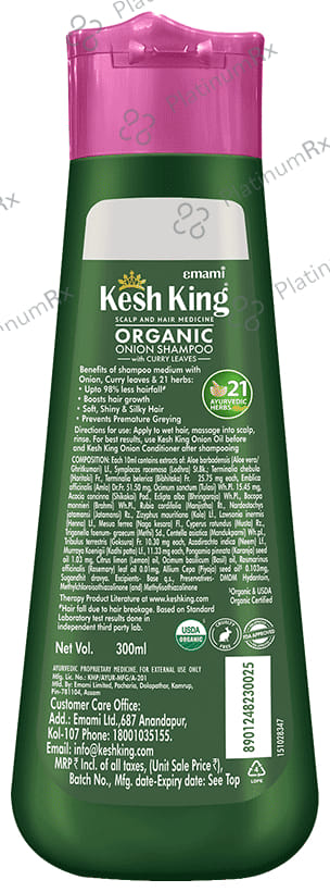Kesh King Ayurvedic Hairfall Expert Onion Shampoo