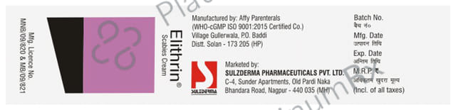 Elithrin Scabies Cream