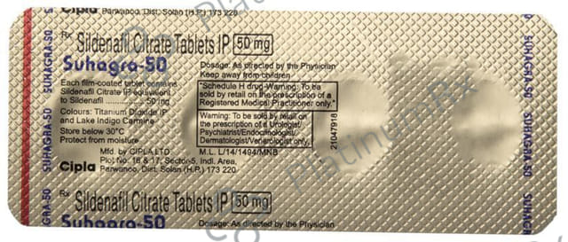 Suhagra 50mg Tablet 4s
