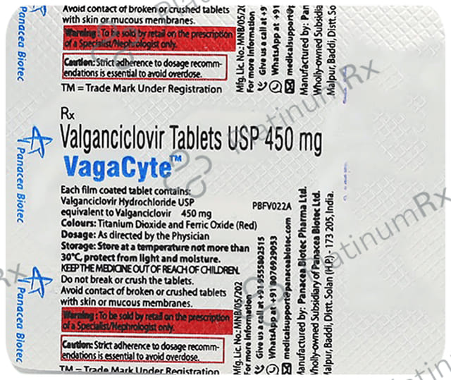Vagacyte 450mg Tablet 2s