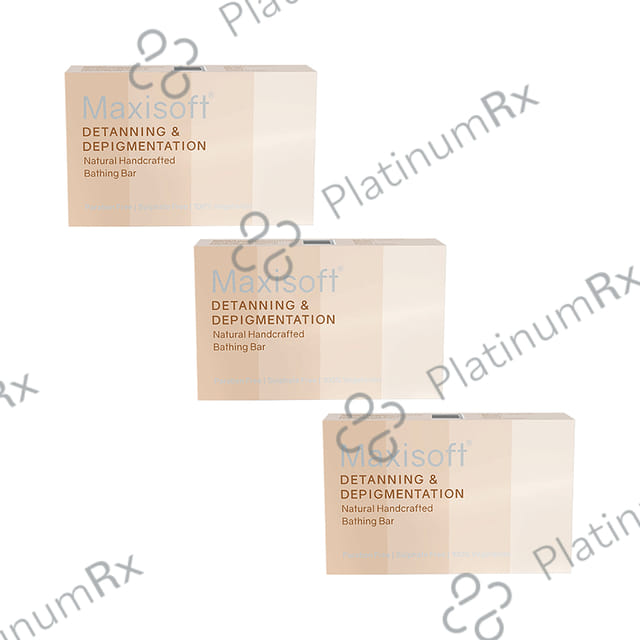 Maxisoft Detanning & Depigmentation Bathing Bar (75gm Each) 3 units