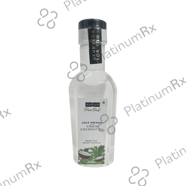 Kapiva Kerala Virgin Kerala Cold Pressed Pure Virgin Coconut Oil - 100% Pure, Organic & Edible - Cooking Skin & Hair 250 ml