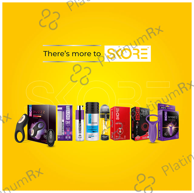 Skore Flavored Dotted & Coloured Banana Flavour Condoms 10s