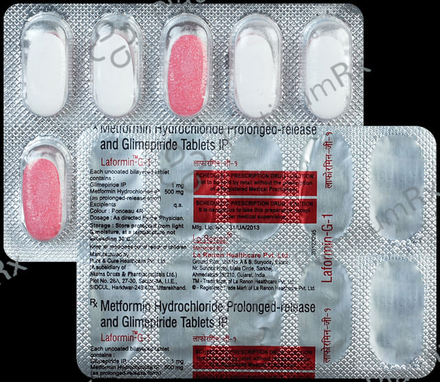 Laformin G 1/500mg Tablet PR 10s