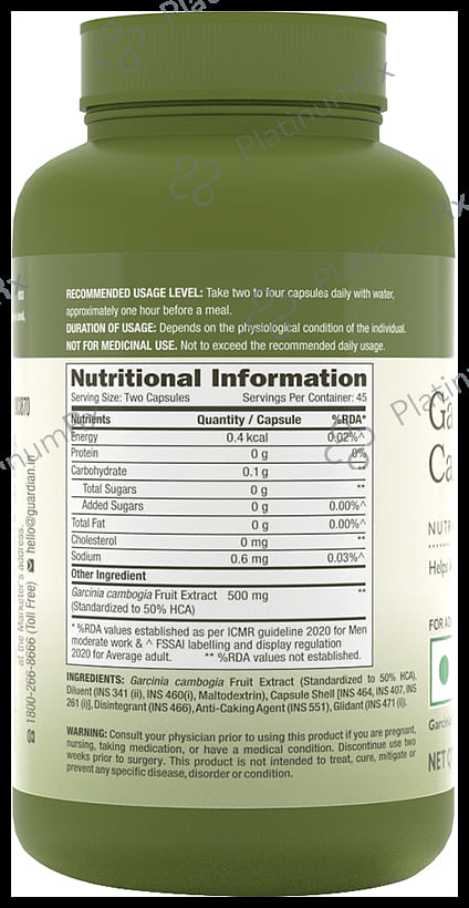 GNC Herbal Plus Garcinia Cambogia 500mg Capsule 90 capsules