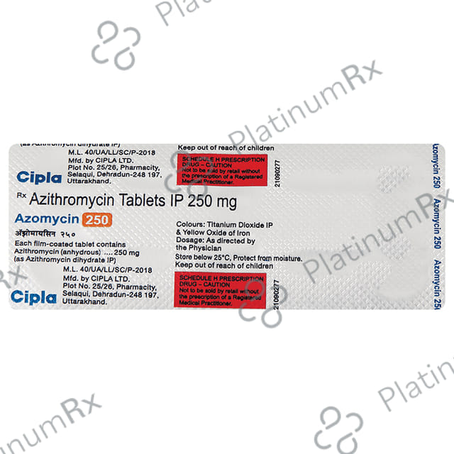 Azomycin 250 Tablet