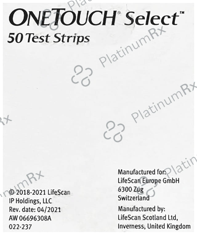 OneTouch Select Test Strip 50s